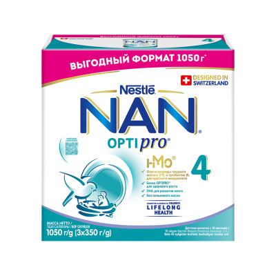 Сухая молочная смесь Nestle NAN 4 Optipro (18 месяцев) 1050 г